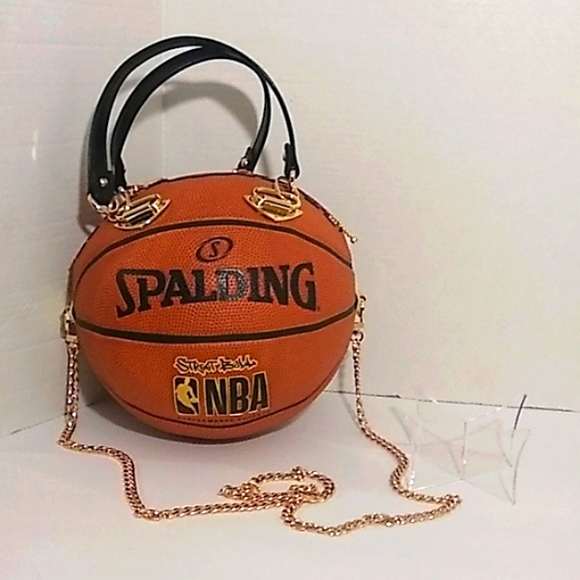HANDMADE "ORIGINAL SPALDING" Basketball Purse 🏀 - Picture 13 of 17